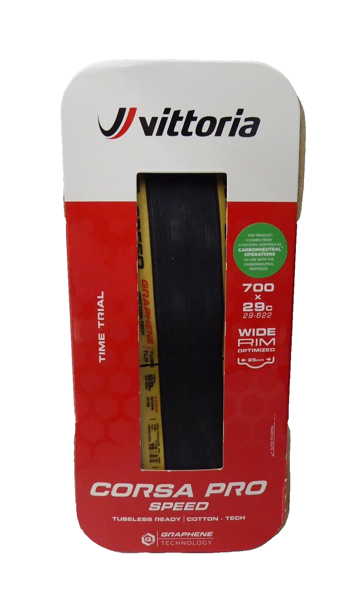 Vittoria Corsa Pro Speed, Wide, 700 x 29, Tubeless, Folding, Black