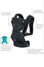 Infantino Flip 4-in-1 Convertible Ergonomic Baby Carrier Adjustable 8 lb-32 lb