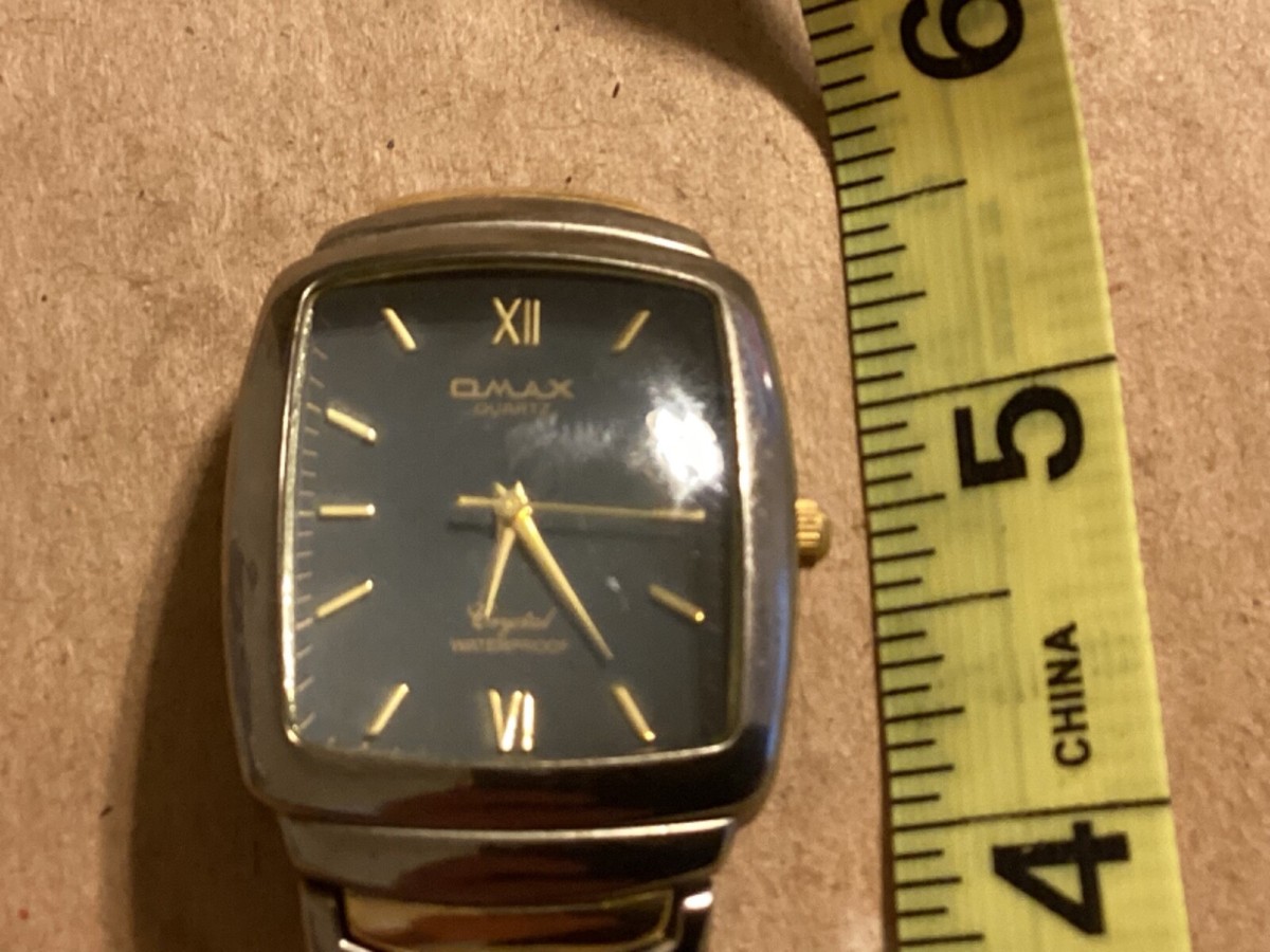 RARE Vintage OMAX JAPAN HSK035 Crystal Waterproof - New Battery