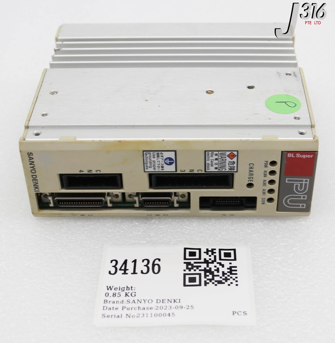 SOLD‼️ 34136 SANYO DENKI SERVO AMPLIFIER, BL SUPER PU PU0A015EM11S00 | eBay