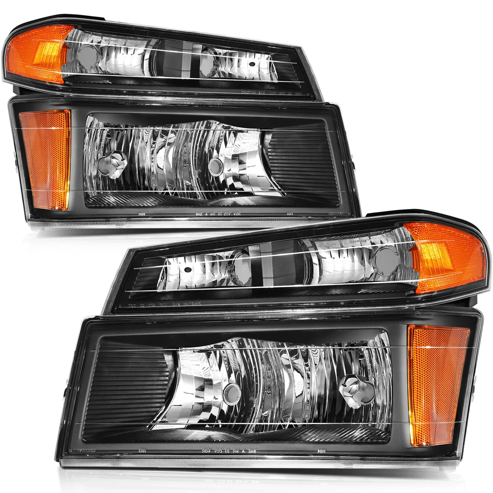 Headlight Assembly & Bumper Light Set For Chevy Colorado & GMC Canyon 2004-2012 - Image 4 of 4