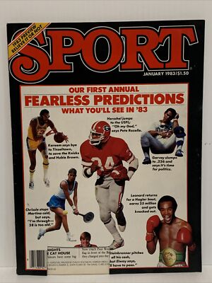 Vintage Sport Magazine January 1983 - Fearless Predictions Believe it or Not