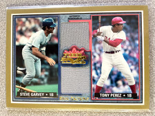 2002 Fleer Fall Classic Steve Garvey / Tony Perez Rival Factions Dual Jersey