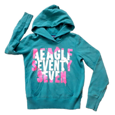 American Eagle Damen Hoodie Kapuzenpullover Sweatshirt Gr. S Top Zustand