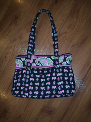 NICE Vera Bradley Pattern-Retired TRENDY SMALL ELEPHANT PAISLEY PURSE BAG