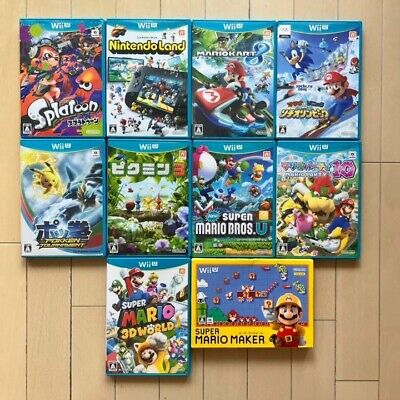 Buy the 2 Nintendo Wii U Japanese Games Mario Kart 8 Nintendo Land