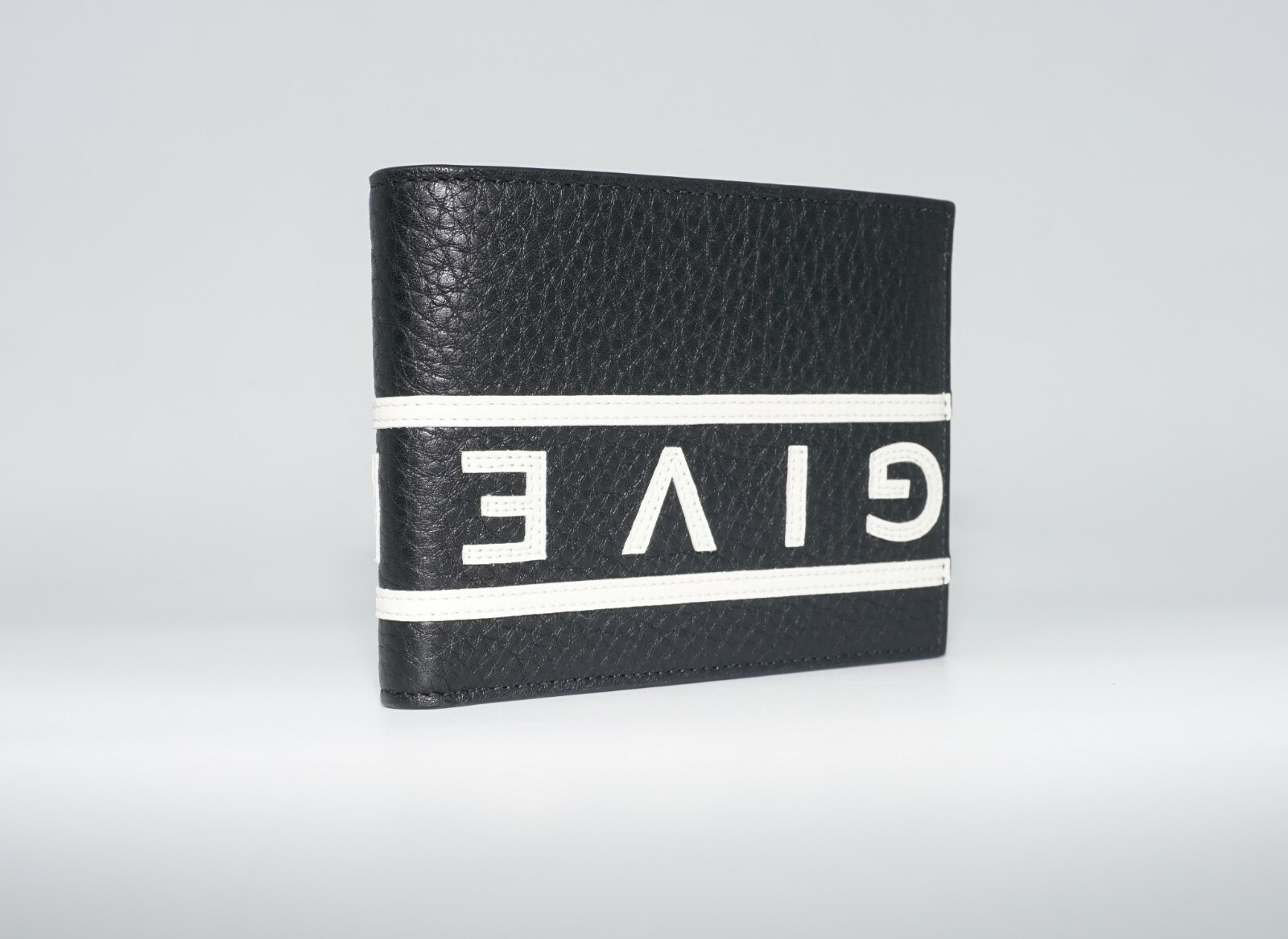 Givenchy Men's Reverse Logo Leather Billfold Wallet, Black/White, MSRP $595 image 3