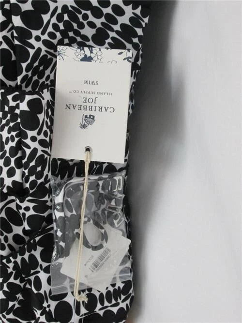 Tankini Caribbean Joe Swim 2 Piezas Estampado Geométrico Blanco y Negro Talla 8 Nuevo con Etiquetas Foto 4 de 4