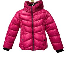 Michael Kors Girls Pink Hooded Puffer Jacket Size 10/12