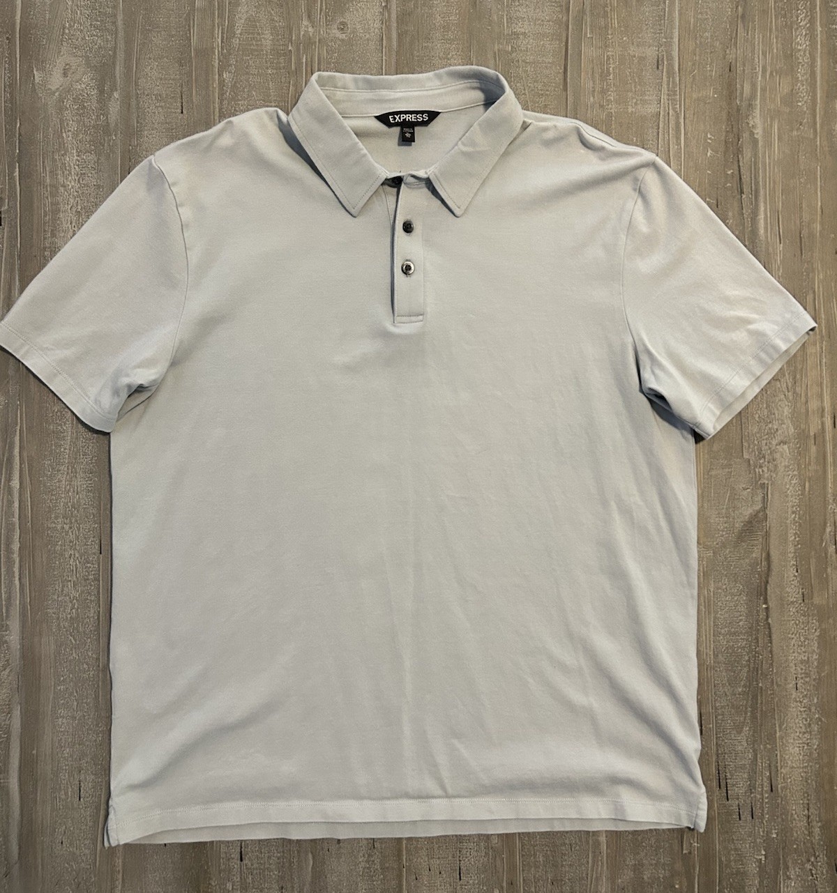 Express Men's Gray Solid Everyday Performance Pol… - image 1