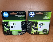 Genuine HP 63XL Black  Color Ink F6U64AN F6U63AN Exp March 2024 Dec 2022 Read