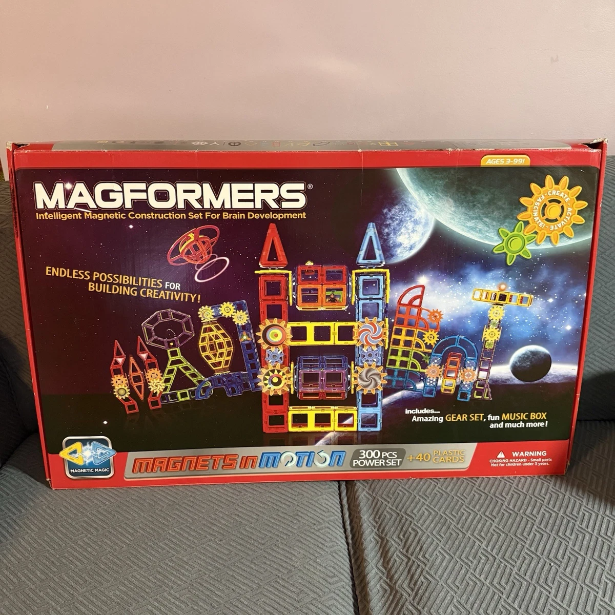 MAGFORMERS Construction Vehicles Building Toy Complete Sets