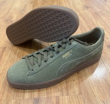Zapatillas Clásicas de Gamuza PUMA | Para Hombre Talla 11 | Oliva Quemada/Goma | 381174-04 | NUEVAS