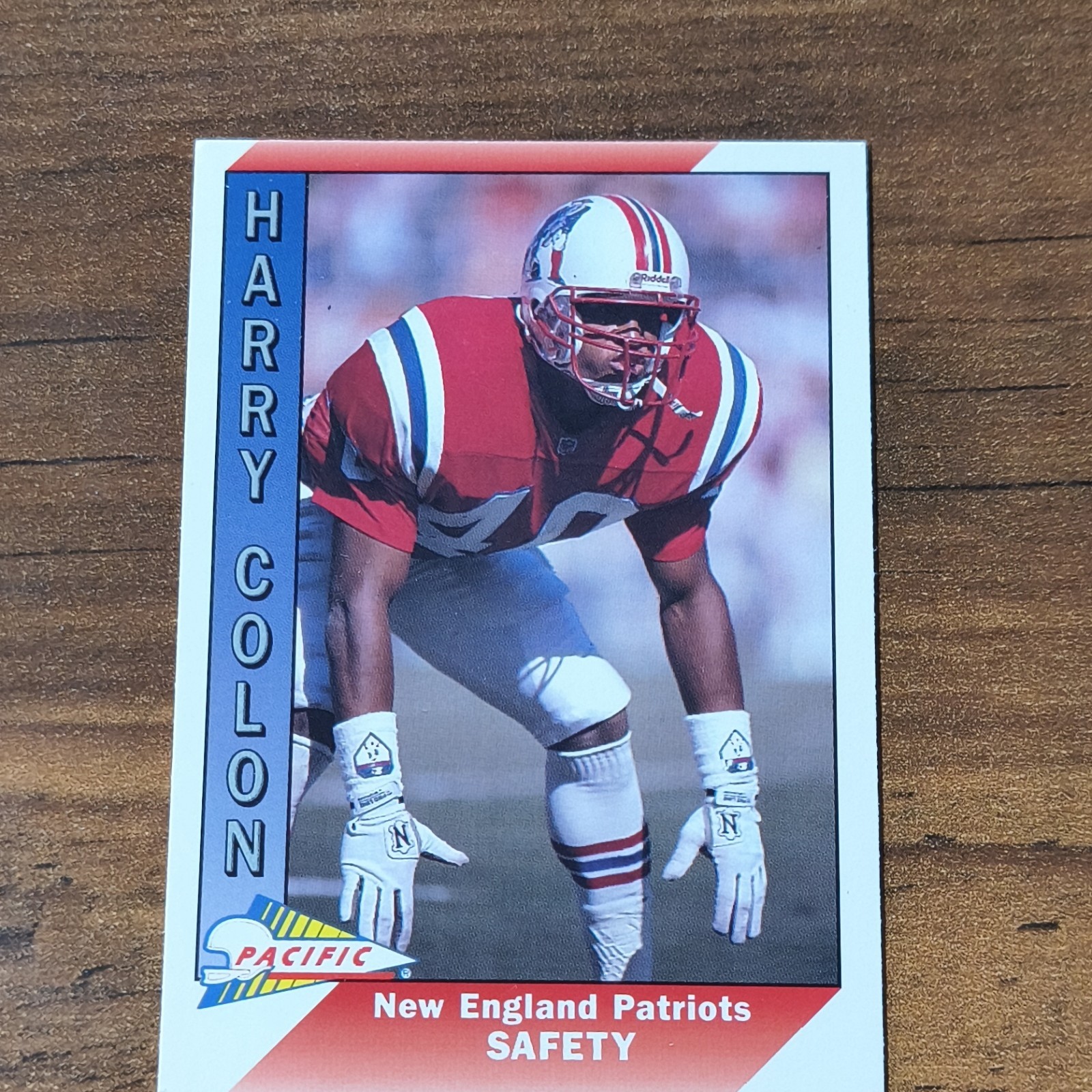 Pacific 1991 Harry Colon #616 New England Patriots NFL Football RC Base Set