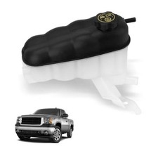 Engine Coolant Expansion Reservoir Tank 603-054 with Cap Plastic Whinte