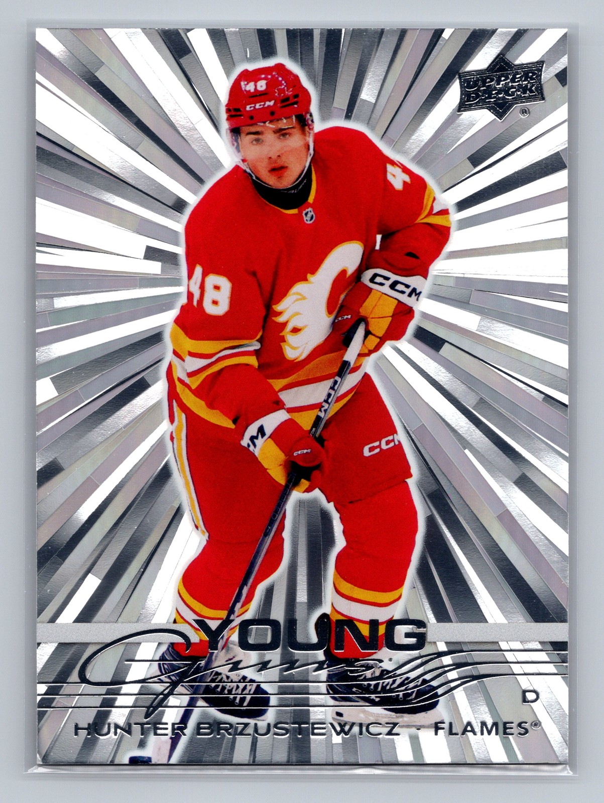 2025-26 Upper Deck #455 Hunter Brzustewicz Outburst Silver