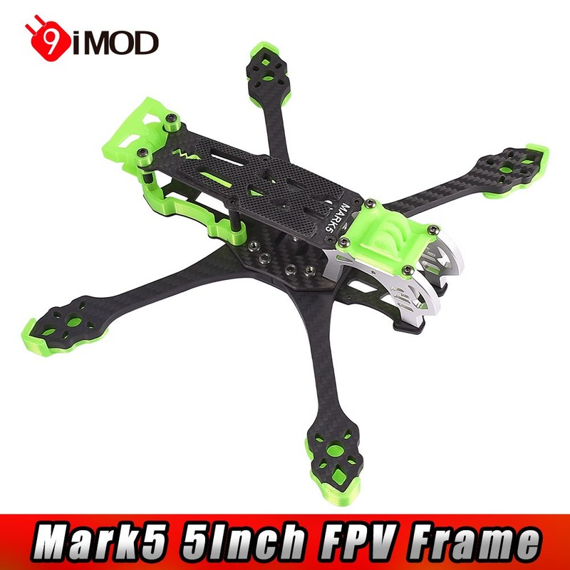 Mark5 5" FPV Drone Frame 225MM 3K Carbon Fiber 5mm Arm for RF/KISS/F3/F4/F7 FC