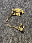 Vintage Bear & 28 Gold Tone Lapel / Hat Brooch Pin — photo 2