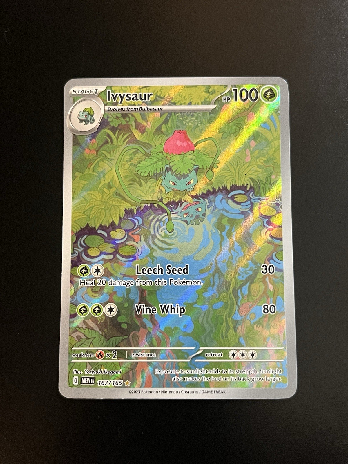 Ivysaur 167/165 Sv: Scarlet & Violet 151 Holo Pokemon TCG Near Mint NM