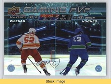 2024 Upper Deck Series 1 Gaming PVP Blue Mackenzie Weegar Quinn Hughes READ 1e7g