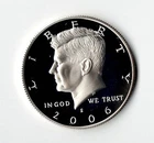 2006 S SILVER PROOF KENNEDY HALF DOLLAR - BU