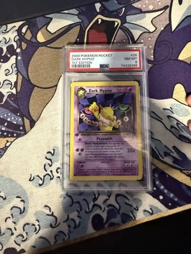 Pokemon 2000 1st Edition Dark Hypno Card 26/82 Non-Holo Rare Psa 8