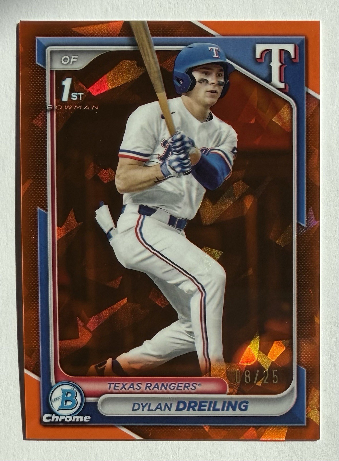 2024 Bowman Chrome Sapphire 1st  Orange DYLAN DREILING /25