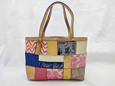 Coach Patchwork Tote Exterior Bags & Handbags for Women for sale