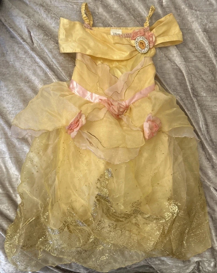 Disney Beauty & The Beast Belle Princess Size Xs(4) Belle Costume Halloween Play - Image 2 of 4