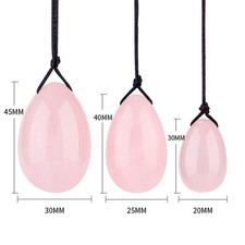 100%Pure Natural Quartz Yoni Egg Set Vginal Balls Muscle Jade Eggs Massager Ball