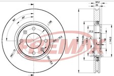 Bremsscheiben für Opel Corsa F P2Jo Crossland X / P17 P2Qo Van Mokka ab 02->