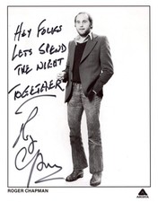 SINGER Roger Chapman autograph, signed photo