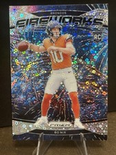 2024 Panini Bo Nix RC Prizm Rookie Broncos No Huddle * Fireworks * Disco Denver