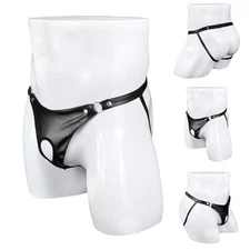 Mens Briefs Jock Strap Breathable Underwear Backless Jockstrap Underpant Thong