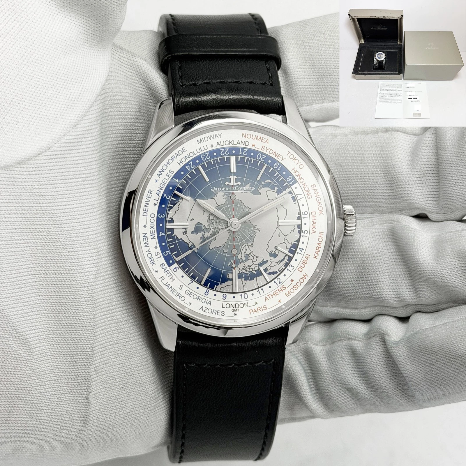 Jaeger LeCoultre — 2016 Jaeger-Lecoultre Geophysic Universal Time Q8108420 41MM Blue Steel B/p