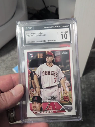 Graded CGC 10 Slab - 2023 Topps Update Rookie Corbin Carroll #us244