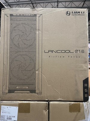 LIAN LI LANCOOL 216RX Black Steel / Tempered Glass ATX Mid Tower Computer PC ...