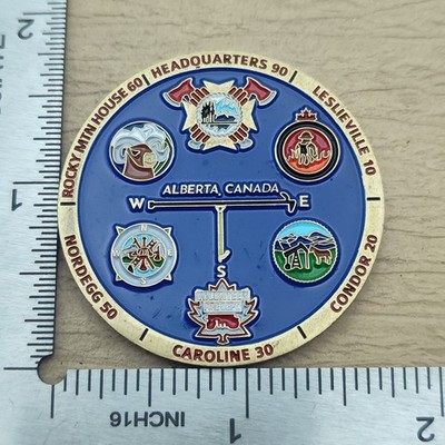 Clearwater Regional Alberta Canada Fire Dept Challenge Coin