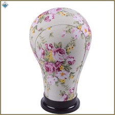 Stylish Pink Canvas Head for Wig Making and Display, 23 Inch Professional Use