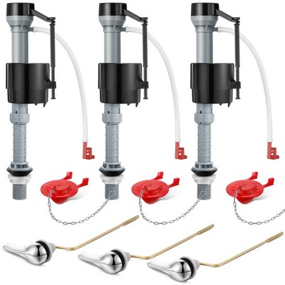 Saillong 3 Set Universal Toilet Tank Replacement Kit, 11 x 3.7 x 2.5 inches 