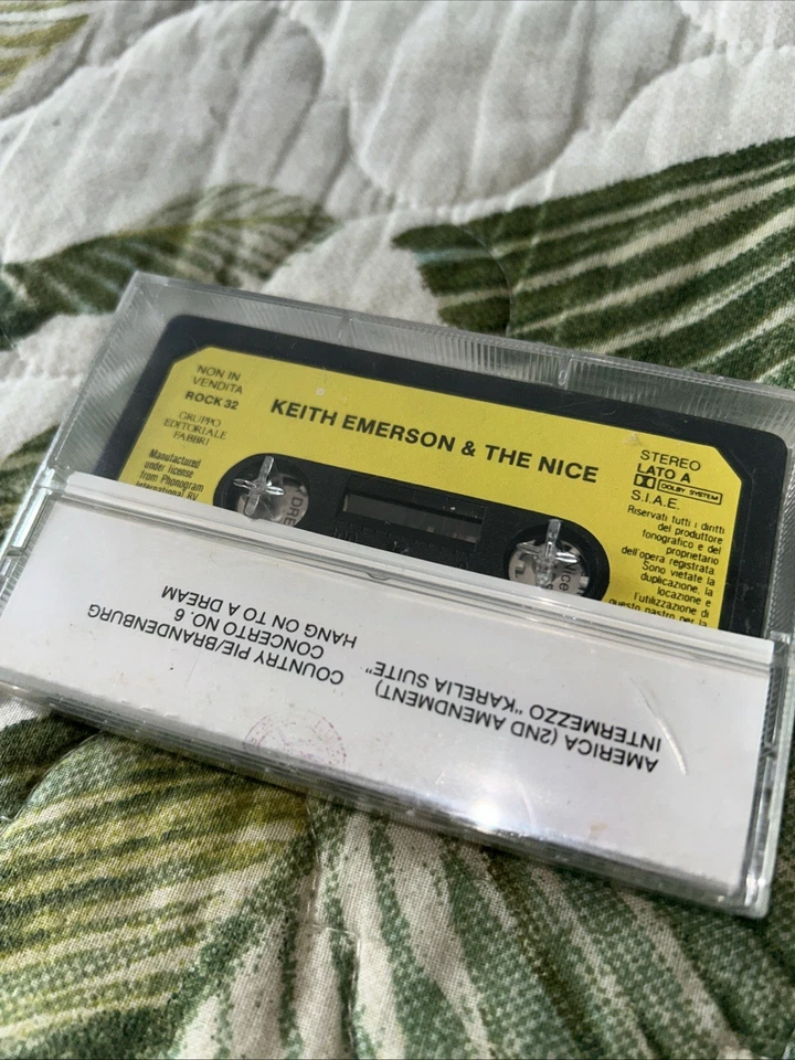 LOT CASSETTE TAPE RARE SEALED NEW Keith Emerson & The Nice 70s Prog Rock Import - Image 4 of 4
