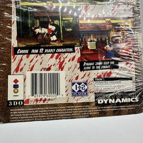 New Sealed Box Samurai Shodown 3DO Interactive 1993 Crystal Dynamics Game