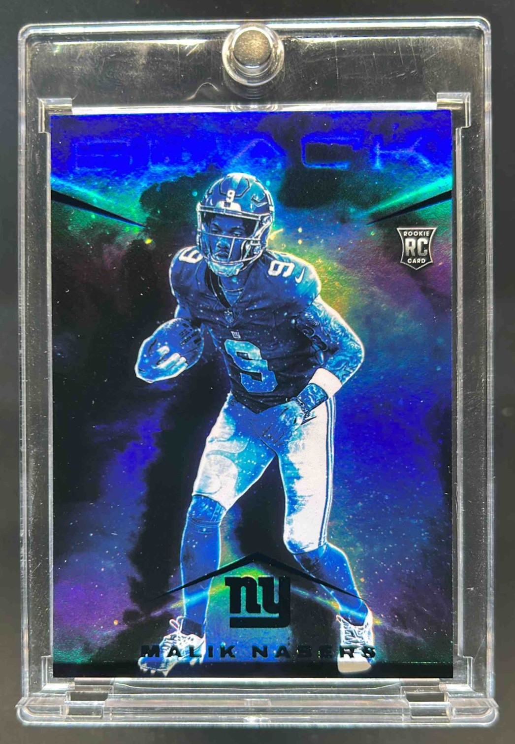 2024 Panini Black Malik Nabers Smokescreen RC SP Rookie #SM-MNS Giants