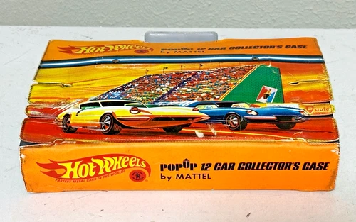 1968 HOT WHEELS REDLINE POP UP RACING GRANDSTAND 12 CAR CASE VINTAGE STYLE