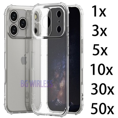 Wholesale For iPhone 17 Pro  Shockproof Clear TPU Slim Rugged Bumper Cover Case