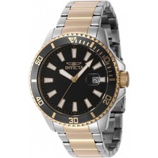Invicta Pro Diver Men's Watch - 45mm Black Dial, Two-tone Model 46141