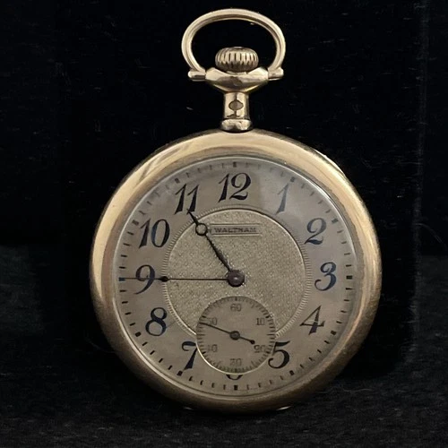 1904 Waltham Colonial Series Pocket Watch 17 Jewels Crescent Working Antique