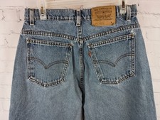 Vtg. Levi's 960 Orange Tab Loose Fit Straight Leg Jeans Made In USA, Sz. 11 JR M