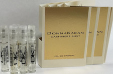 4 Donna Karan Cashmere Mist EDP Spray Vials .05 with cards New