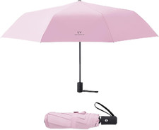 Windproof Compact Travel Umbrella Auto Open/Close - Premium Fiberglass Frame for